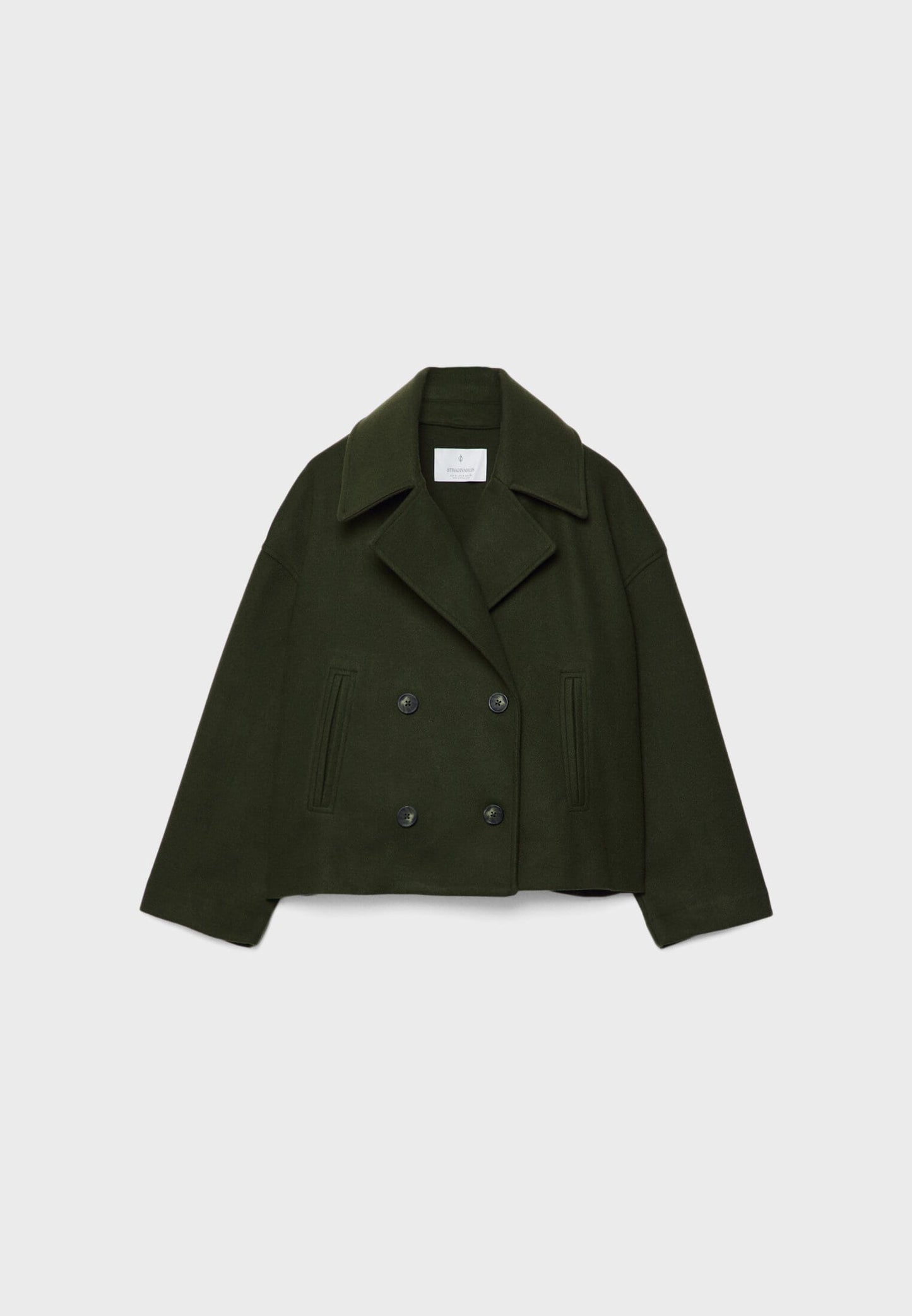 Women's Short Double Breasted Jacket | Women | Tailored Blazer Coat | Smart Casual Layering | Steven & Levon