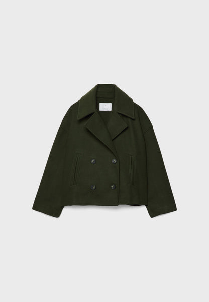 Women's Short Double Breasted Jacket | Women | Tailored Blazer Coat | Smart Casual Layering | Steven & Levon