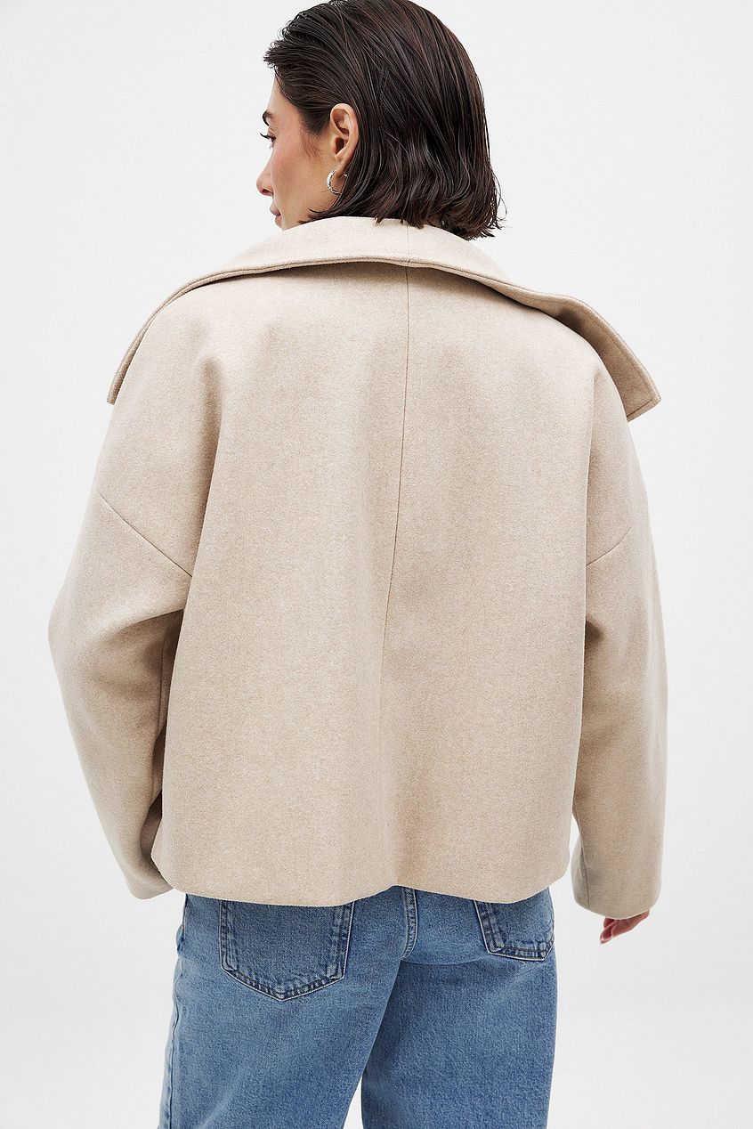 Women's Short Double Breasted Trench Coat | Women | Lightweight Fabric Blend | Cropped Outerwear | Steven & Levon