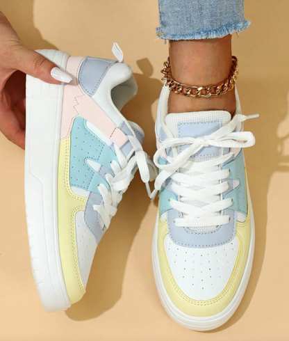 Women’s Patterned Sneakers | Casual Comfort Shoes | Women | Breathable Lightweight Design | Everyday Fashion | Steven & Levon