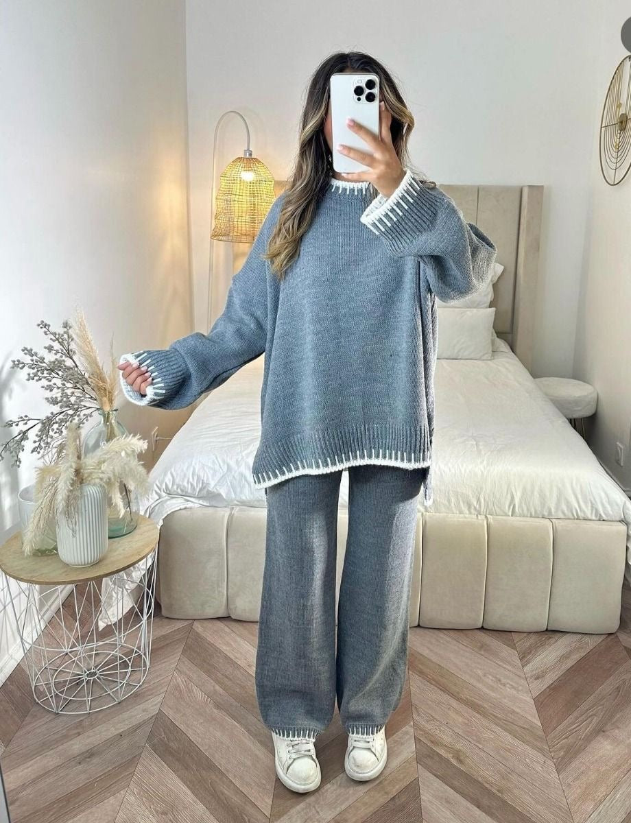 Women’s Soft Knitted Lounge Set | Women | Knitted Two Piece Co-Ord | Soft Comfortable Loungewear | Steven & Levon