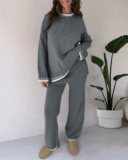 Women’s Soft Knitted Lounge Set | Women | Knitted Two Piece Co-Ord | Soft Comfortable Loungewear | Steven & Levon