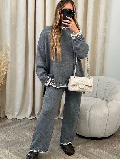 Women’s Soft Knitted Lounge Set | Women | Knitted Two Piece Co-Ord | Soft Comfortable Loungewear | Steven & Levon