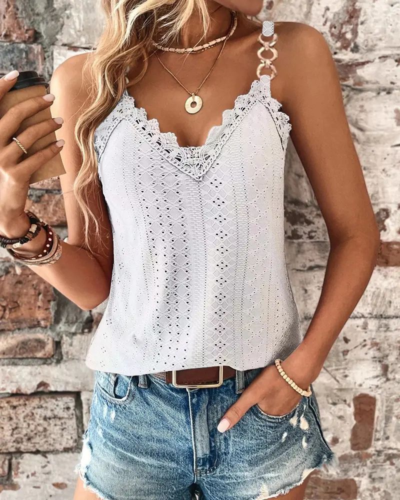 Women's Spaghetti Strap Summer Top | Tank Top | Lightweight Breathable Fabric | Sleeveless Casual Summer Cami | Steven & Levon