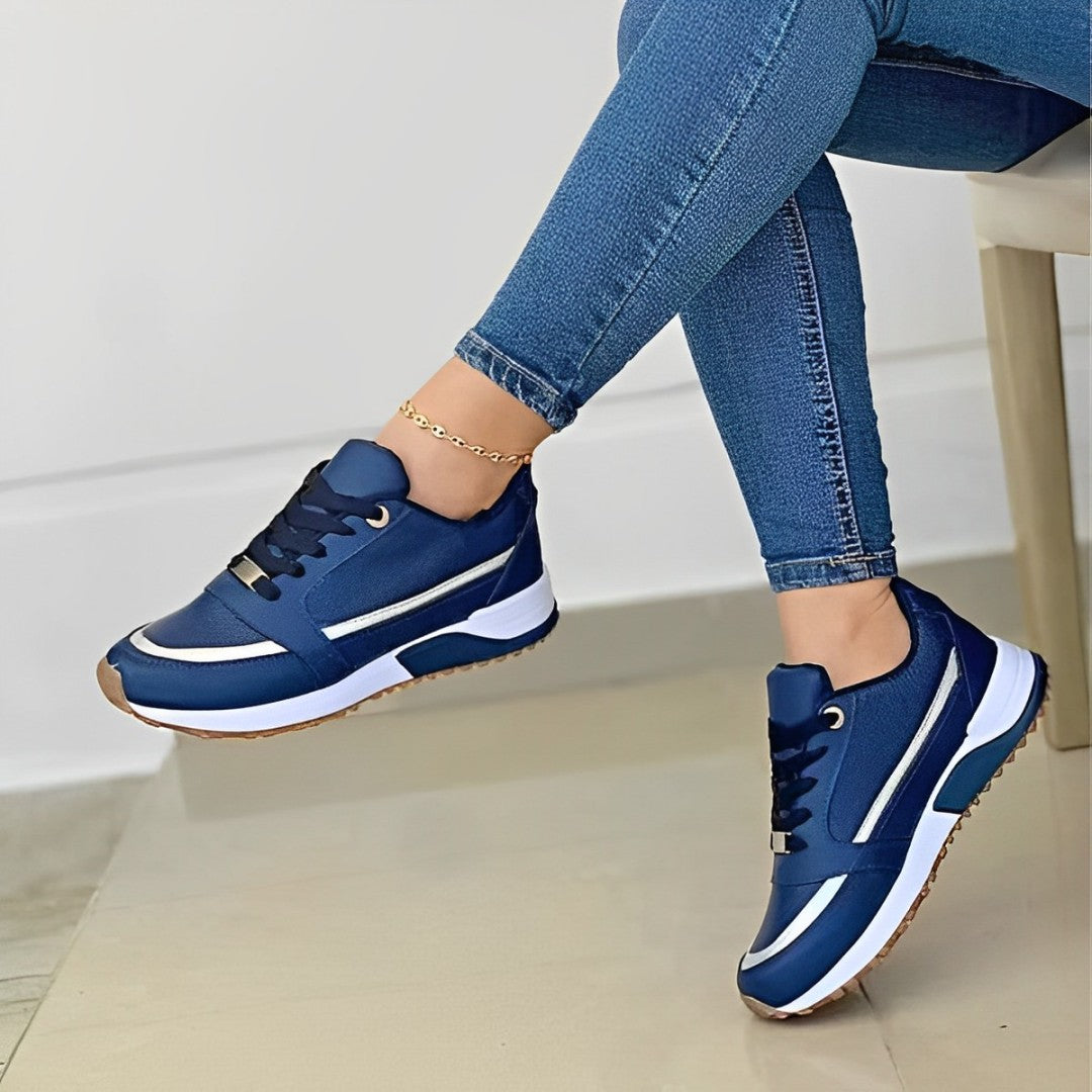 Women’s Sporty Sneakers | Cushioned Running Shoes | Women | Breathable Mesh | Thick Sole Comfort Trainers | Steven & Levon