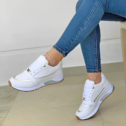 Women’s Sporty Sneakers | Cushioned Running Shoes | Women | Breathable Mesh | Thick Sole Comfort Trainers | Steven & Levon