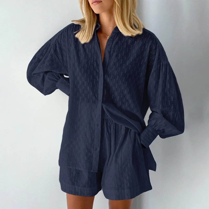 Sienna Structured Shirt & Shorts Co-Ord Set | Women | Relaxed Fit Two-Piece Outfit | Casual Summer Set | Steven & Levon