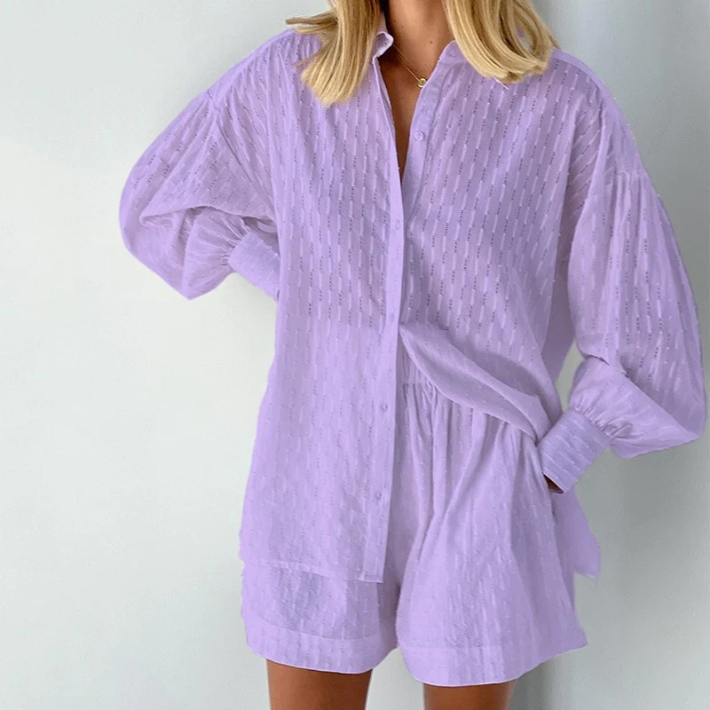 Sienna Structured Shirt & Shorts Co-Ord Set | Women | Relaxed Fit Two-Piece Outfit | Casual Summer Set | Steven & Levon