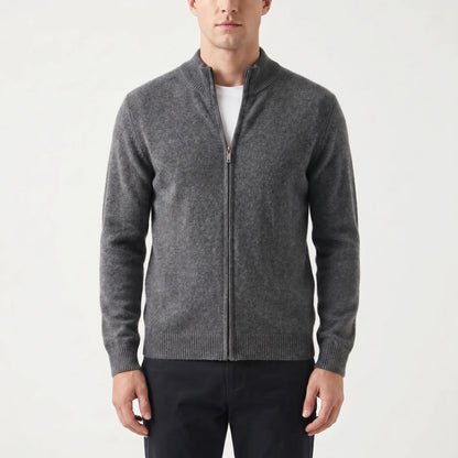 Woolven - Zip-Through Knitted Cardigan For Men  Layering In Cooler Weather