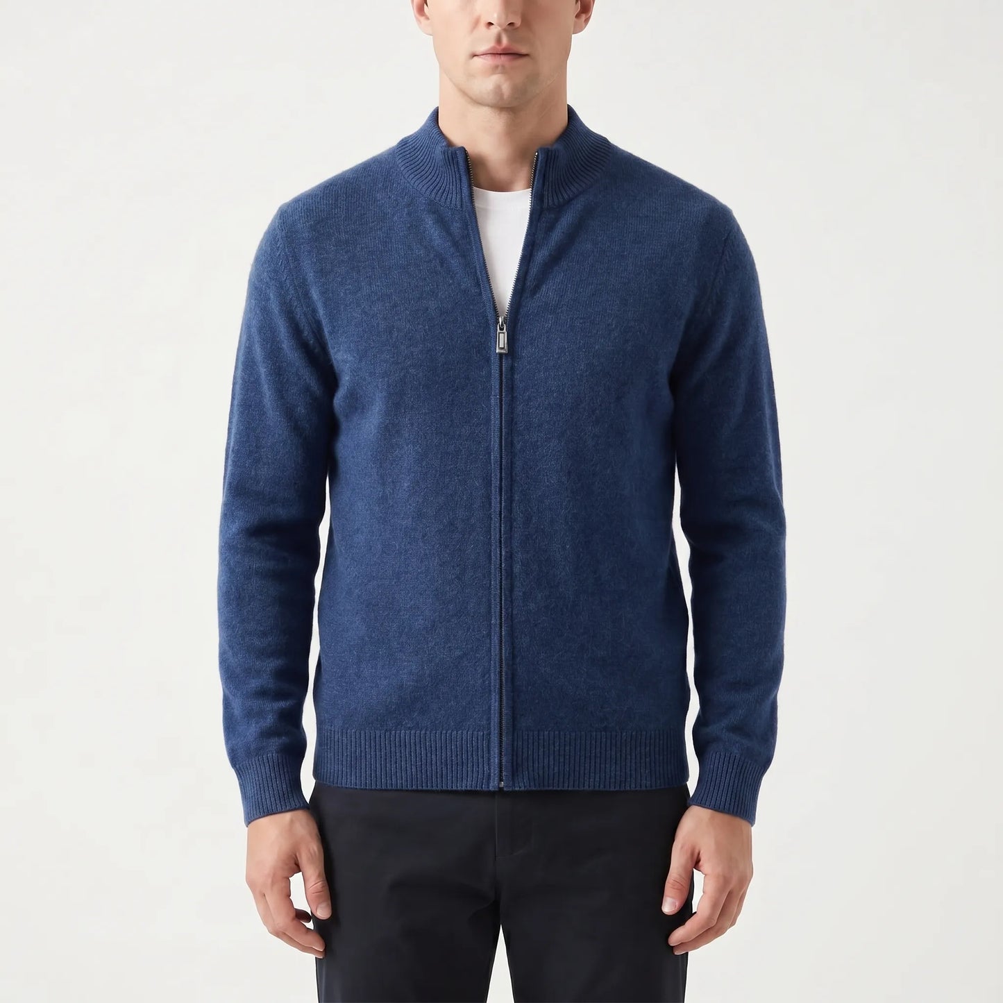 Woolven - Zip-Through Knitted Cardigan For Men  Layering In Cooler Weather