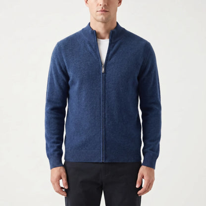 Woolven - Zip-Through Knitted Cardigan For Men  Layering In Cooler Weather