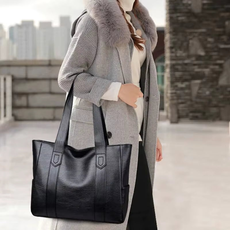 Shoulder Bag | Women | PU Leather | Large Capacity Vintage Crossbody Tote | Steven & Levon