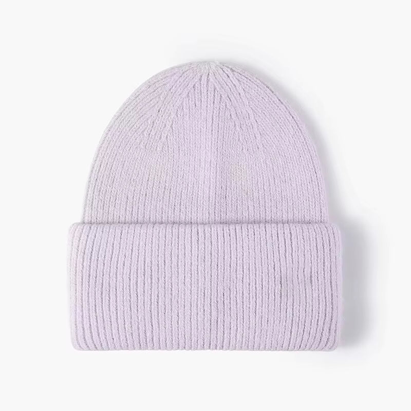 Rabbit Hair Hoodie | Women's Warm Knitted Winter Hat Solid Color Hood | Steven & Levon