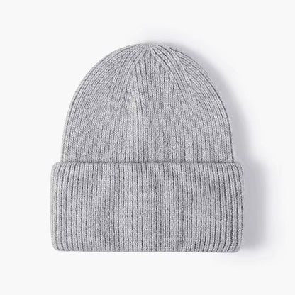 Rabbit Hair Hoodie | Women's Warm Knitted Winter Hat Solid Color Hood | Steven & Levon
