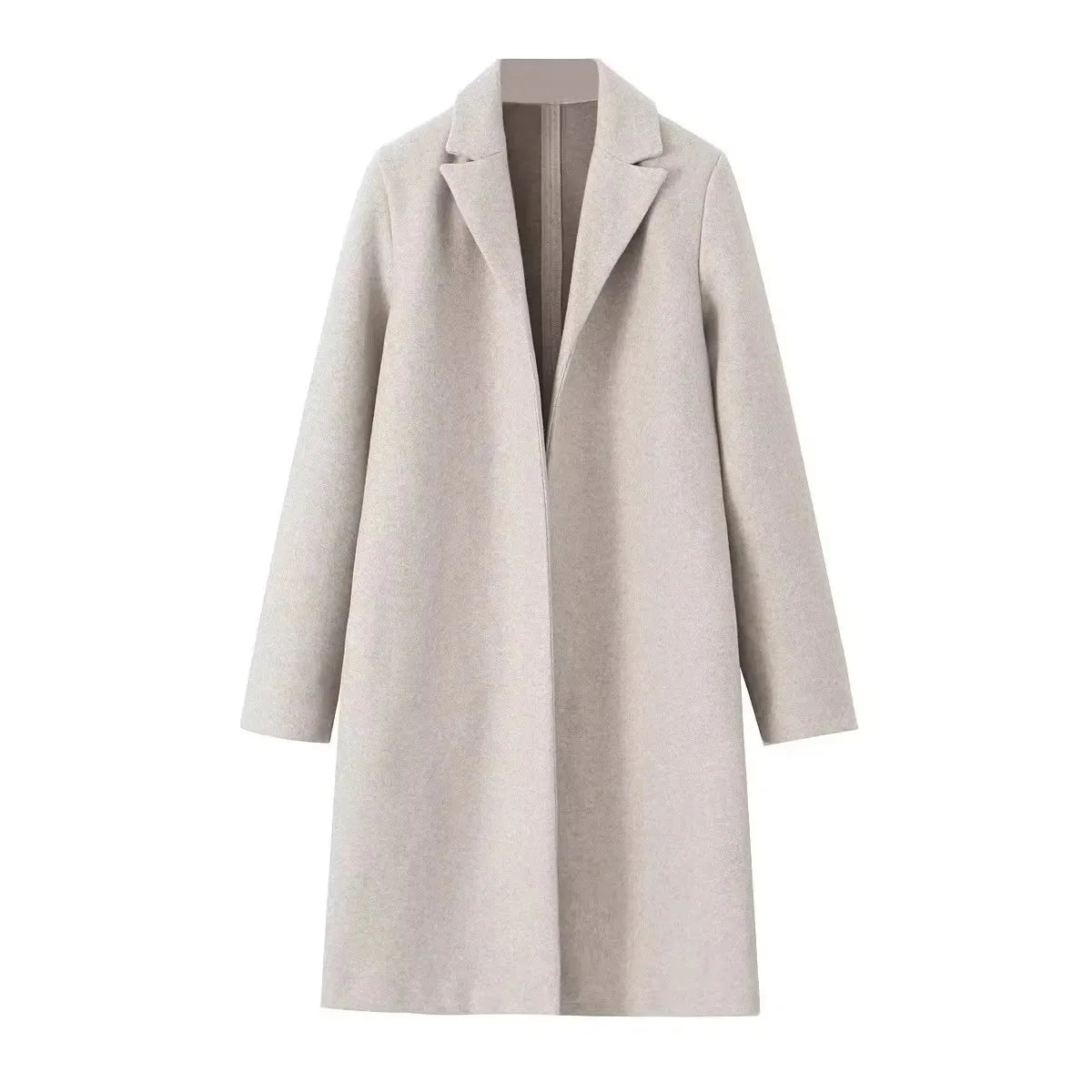 Wool Coat | Vintage V-Neck & Open Stitch Detail | Relaxed Fit | Steven & Levon
