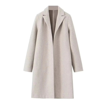 Wool Coat | Vintage V-Neck & Open Stitch Detail | Relaxed Fit | Steven & Levon