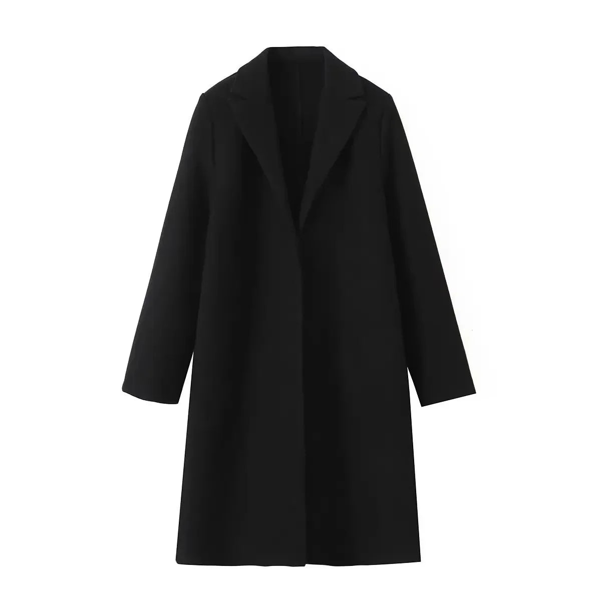 Wool Coat | Vintage V-Neck & Open Stitch Detail | Relaxed Fit | Steven & Levon