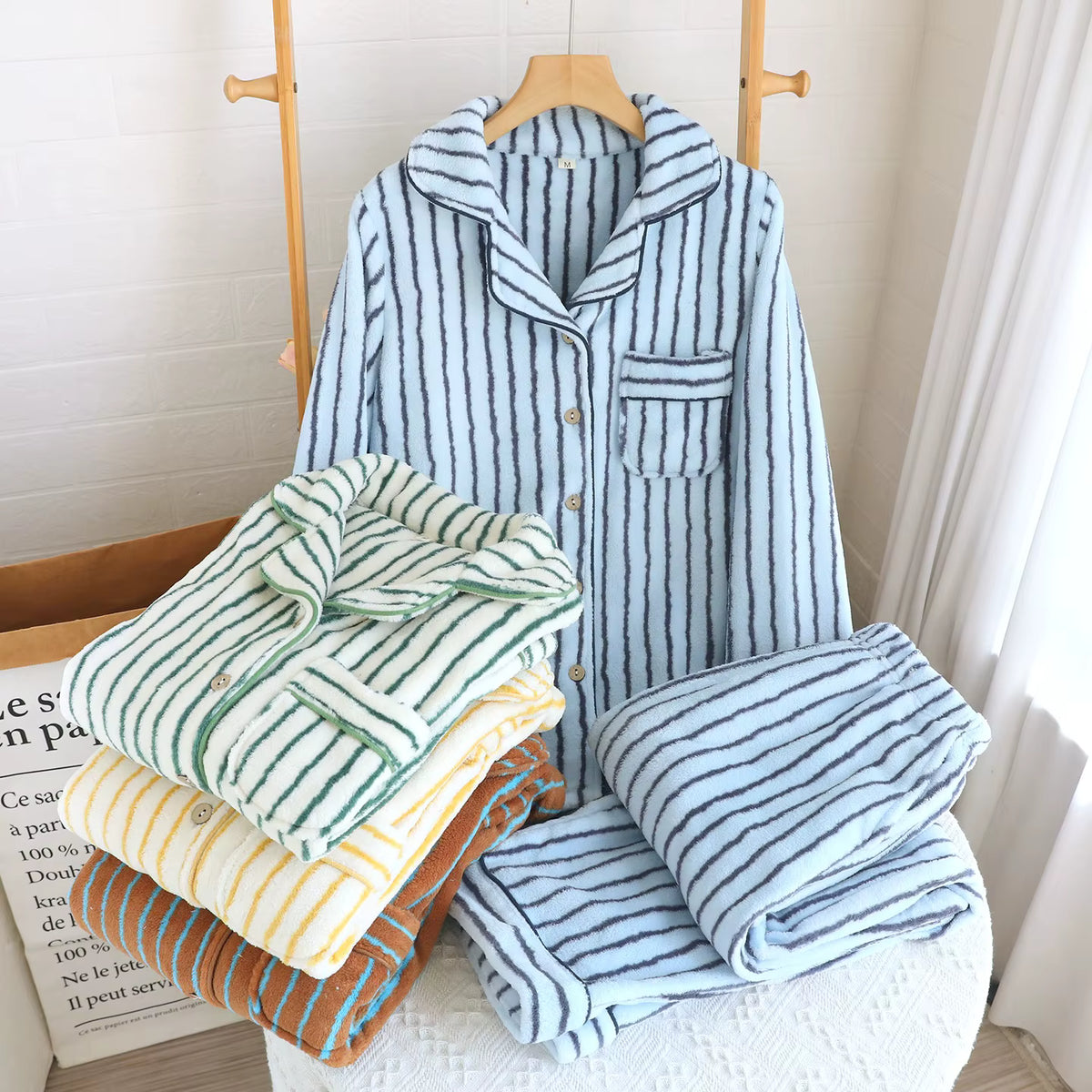 Winter Pyjama Set | Women | Soft Flannel | 2-Piece Warm Loungewear | Steven & Levon