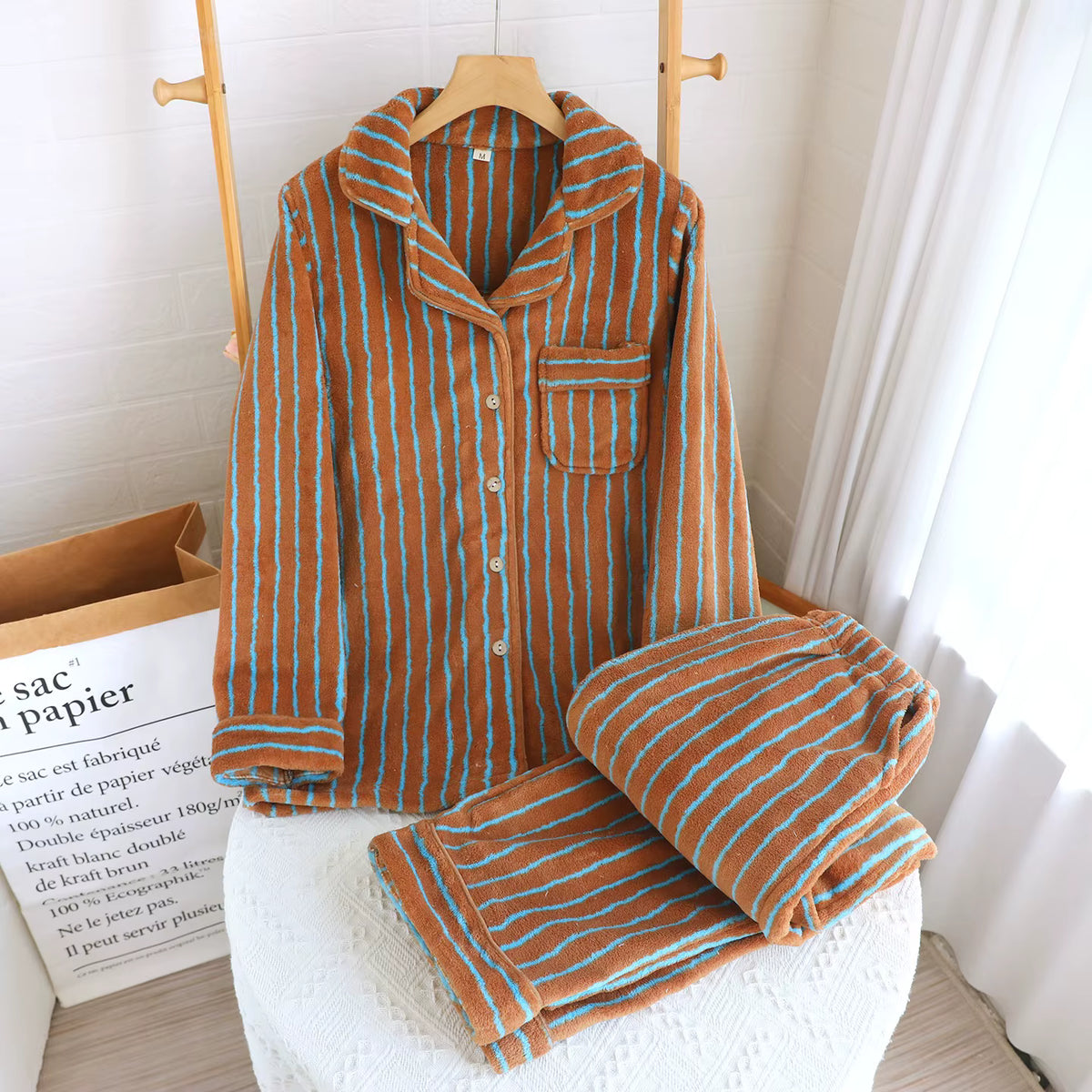 Winter Pyjama Set | Women | Soft Flannel | 2-Piece Warm Loungewear | Steven & Levon