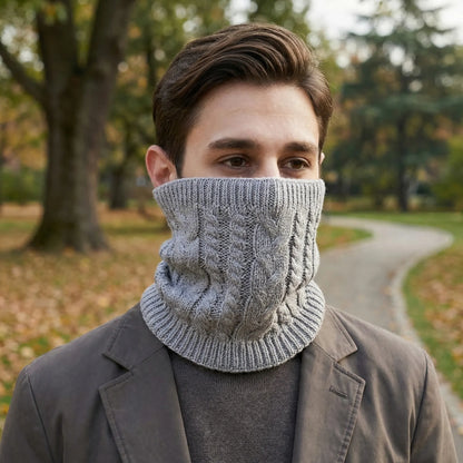 Wynturo - Cable-Knit Ring Scarf For All Genders  Neck And Face Warmth
