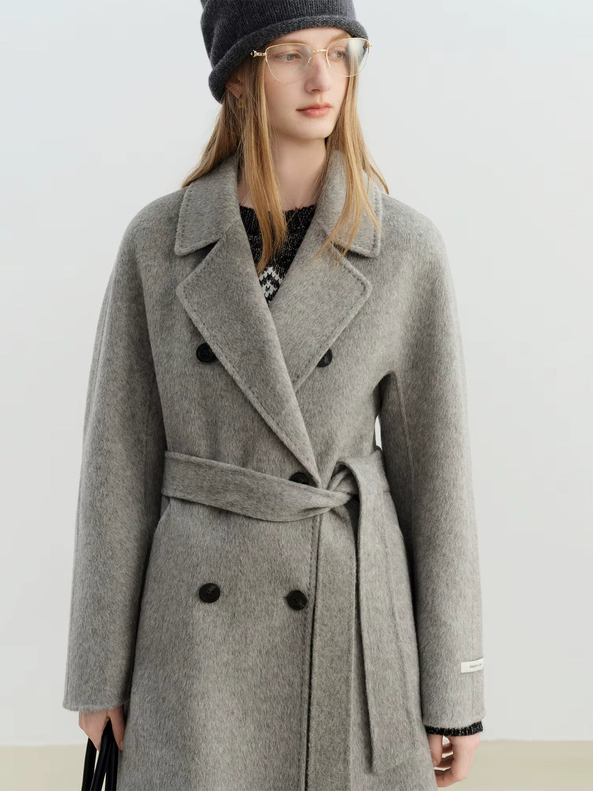 Women's Wool Overcoat | Suit Collar | Double Breasted | Long Coat | Winter Coat | Steven & Levon