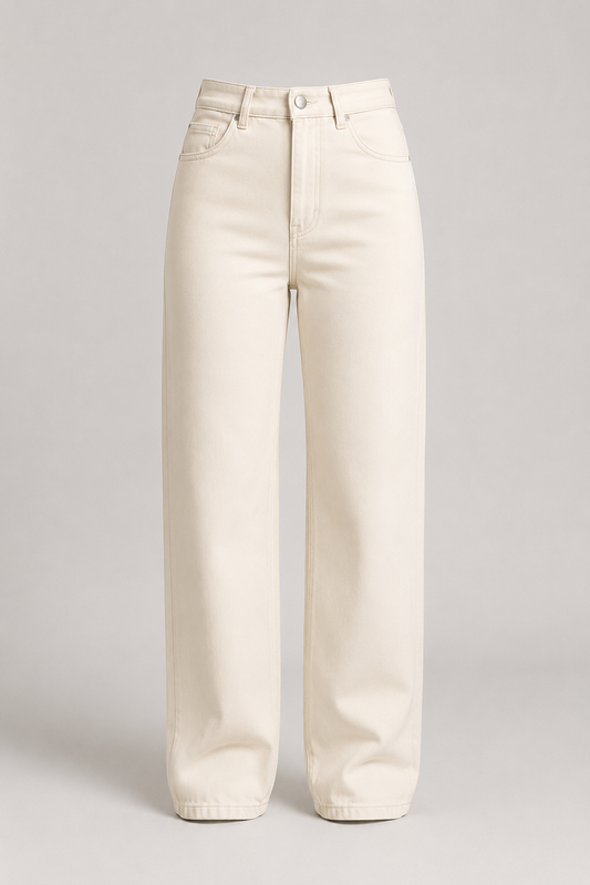 Women's High-Waist Straight-Leg Pants | Tailored Casual Trousers | Comfortable Everyday Wear | Steven & Levon