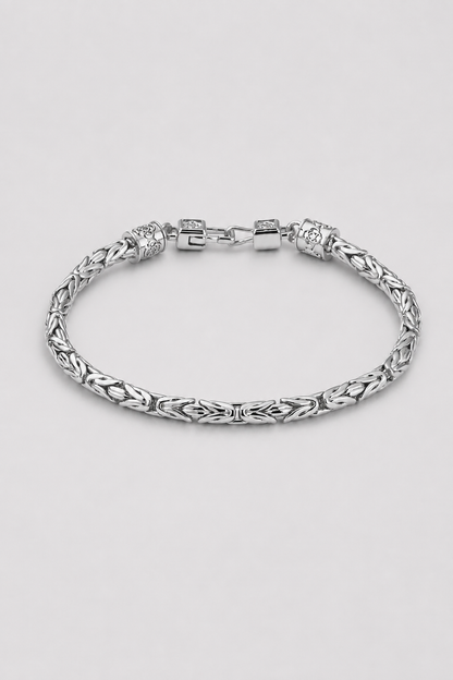 Byzantine Bracelet | Men | Gold or Silver | Statement Chain Bracelet | Steven & Levon