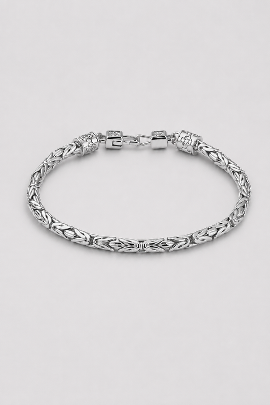 Byzantine Bracelet | Men | Gold or Silver | Statement Chain Bracelet | Steven & Levon