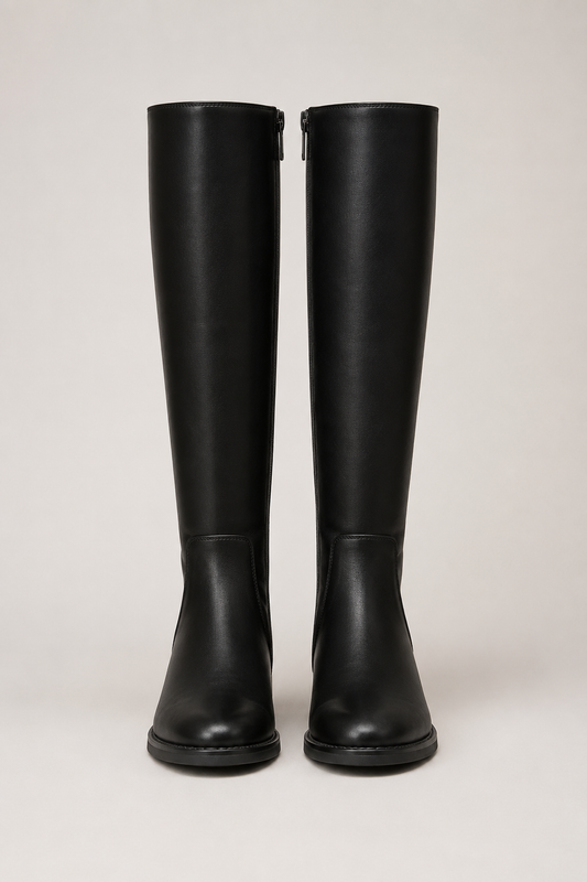 Knee High Block Heel Boots for Women | Pointed Toe | Pull-On Tall Boots | Steven & Levon