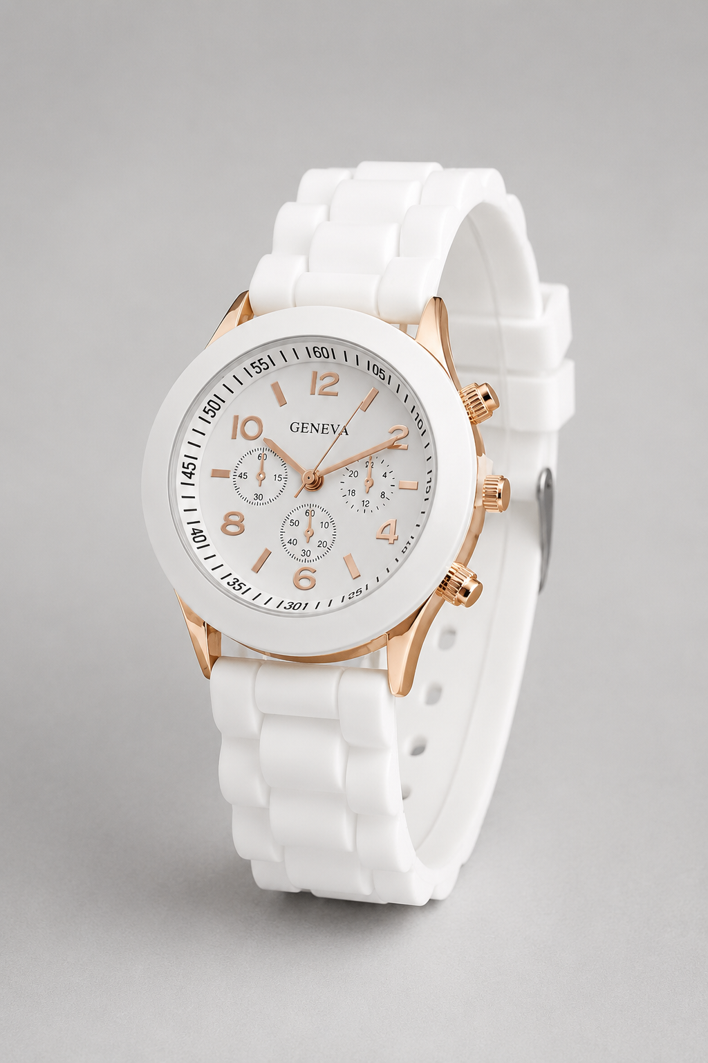 Casual Quartz Watch | Unisex | Silicone Strap | Lightweight Everyday Wristwatch | Steven & Levon