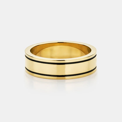 Band 2.0 Ring | Gold, Silver or Black | Unisex | Stainless Steel | Minimalist Design | Steven & Levon