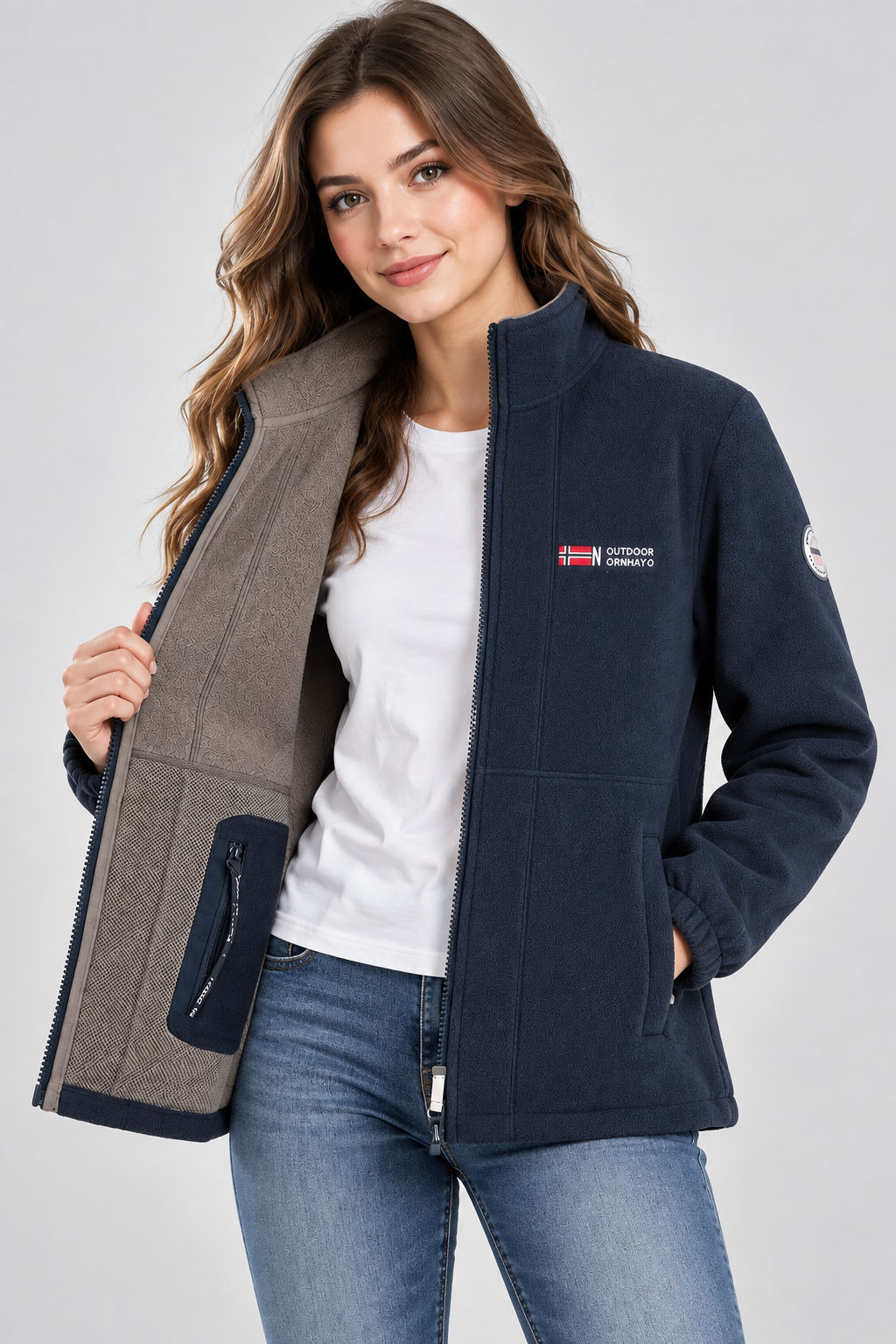 Women's Fleece Jacket | High Collar | Warm Outdoor Casual Jacket | Soft Winter Layer | Steven & Levon