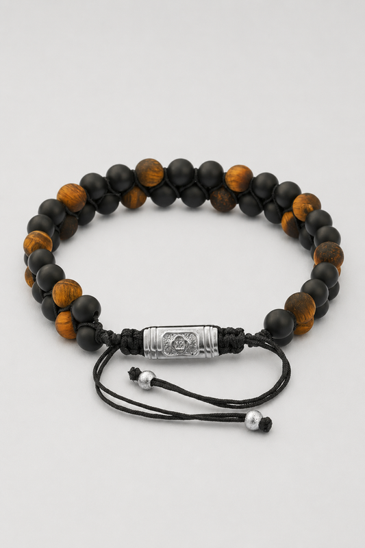 Onyx Stack Bead Bracelet | Men | Onyx Beads | Stackable Bracelet | Steven & Levon