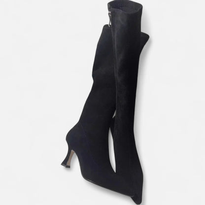 Stylish Slouchy Knee High Boots for Women | Pointed Toe | Block Heel | Pull-On | Steven & Levon