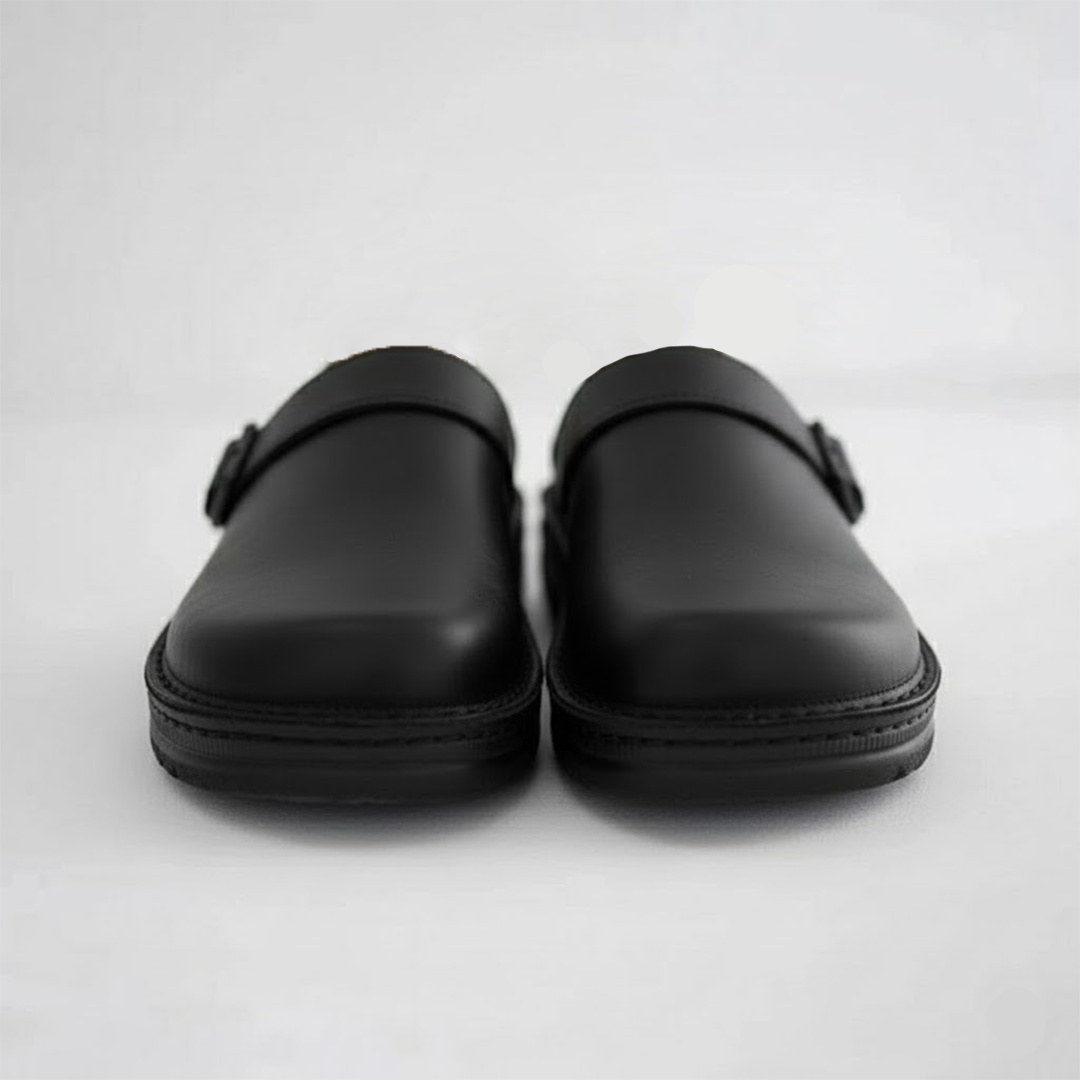 Men's Leather Slip On Clogs | Men | Comfort Casual Shoes | Supportive Everyday Footwear | Steven & Levon