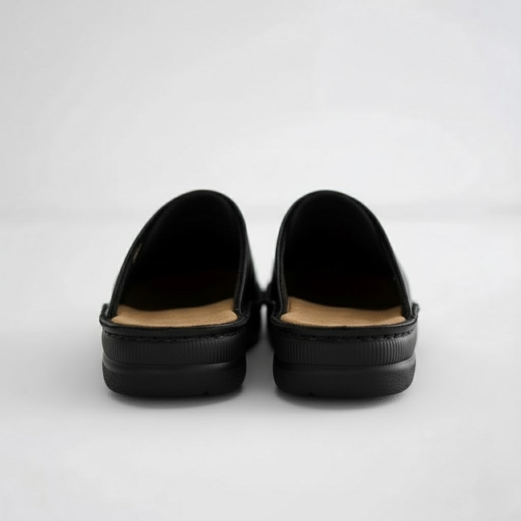 Men's Leather Slip On Clogs | Men | Comfort Casual Shoes | Supportive Everyday Footwear | Steven & Levon
