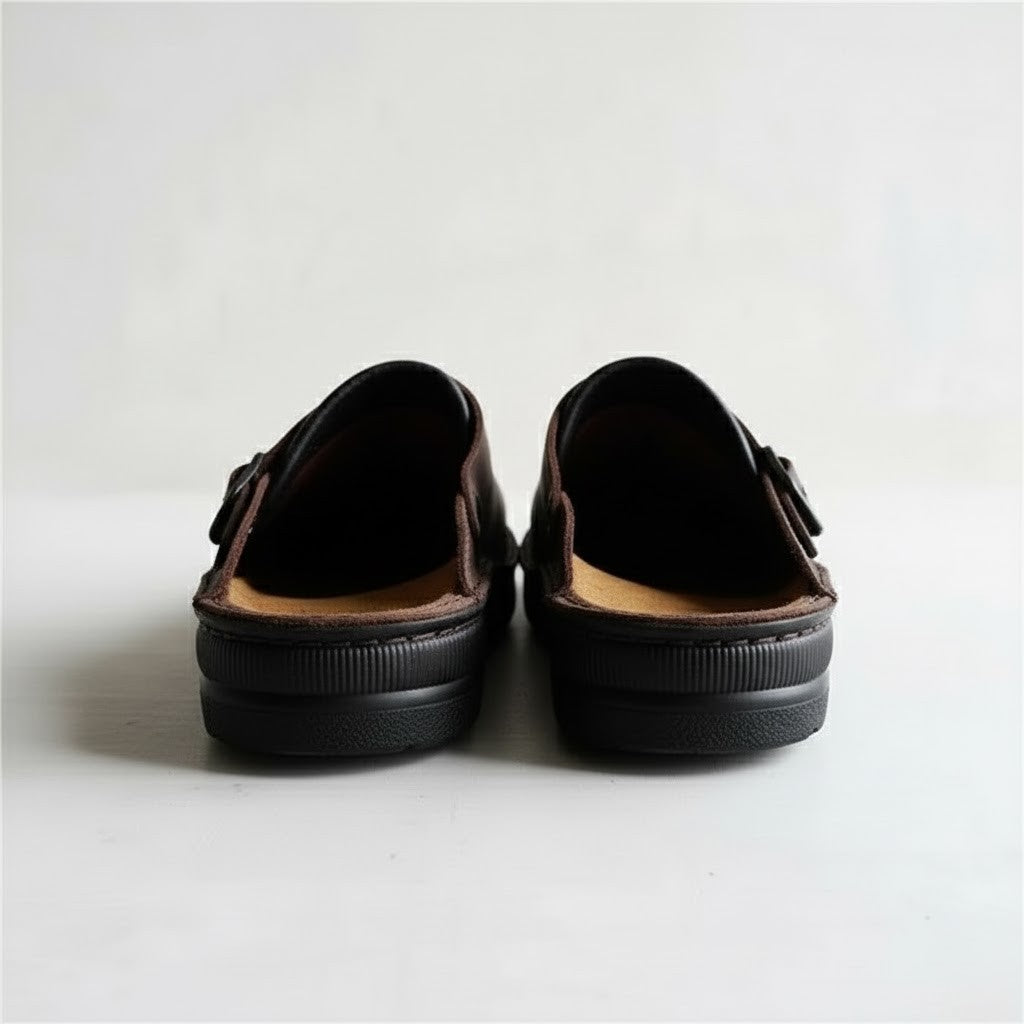 Men's Leather Slip On Clogs | Men | Comfort Casual Shoes | Supportive Everyday Footwear | Steven & Levon