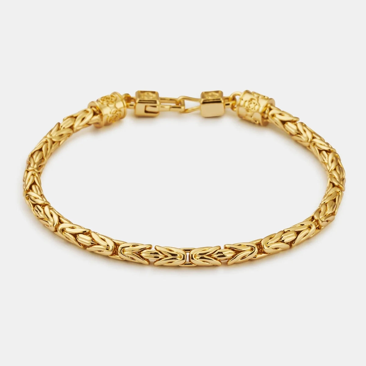 Byzantine Bracelet | Men | Gold or Silver | Statement Chain Bracelet | Steven & Levon
