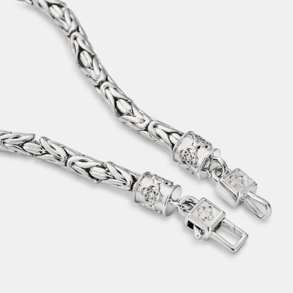 Byzantine Bracelet | Men | Gold or Silver | Statement Chain Bracelet | Steven & Levon