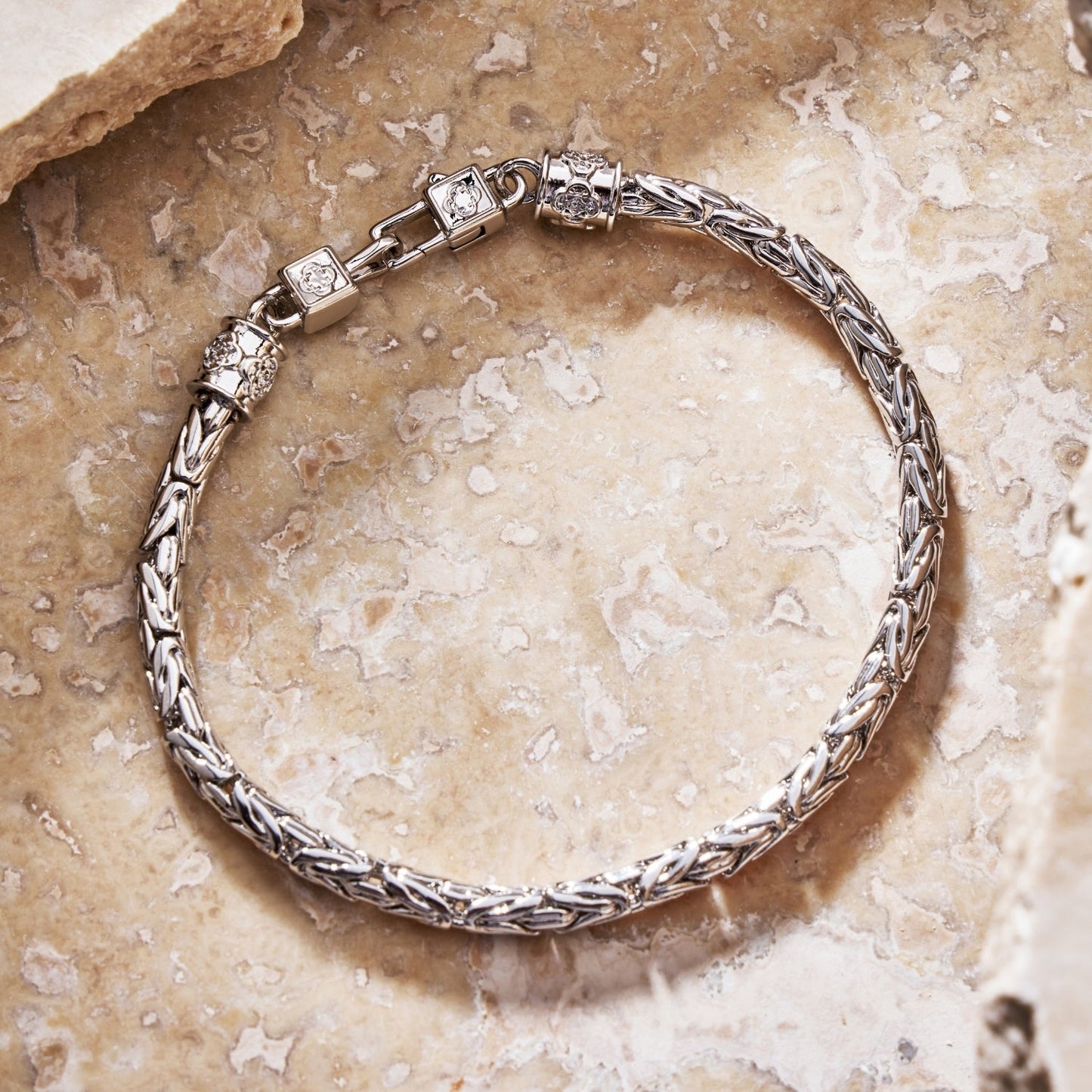 Byzantine Bracelet | Men | Gold or Silver | Statement Chain Bracelet | Steven & Levon