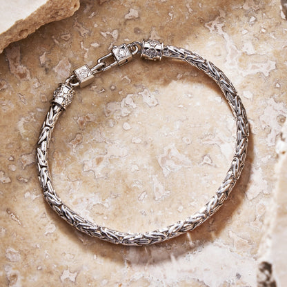 Byzantine Bracelet | Men | Gold or Silver | Statement Chain Bracelet | Steven & Levon
