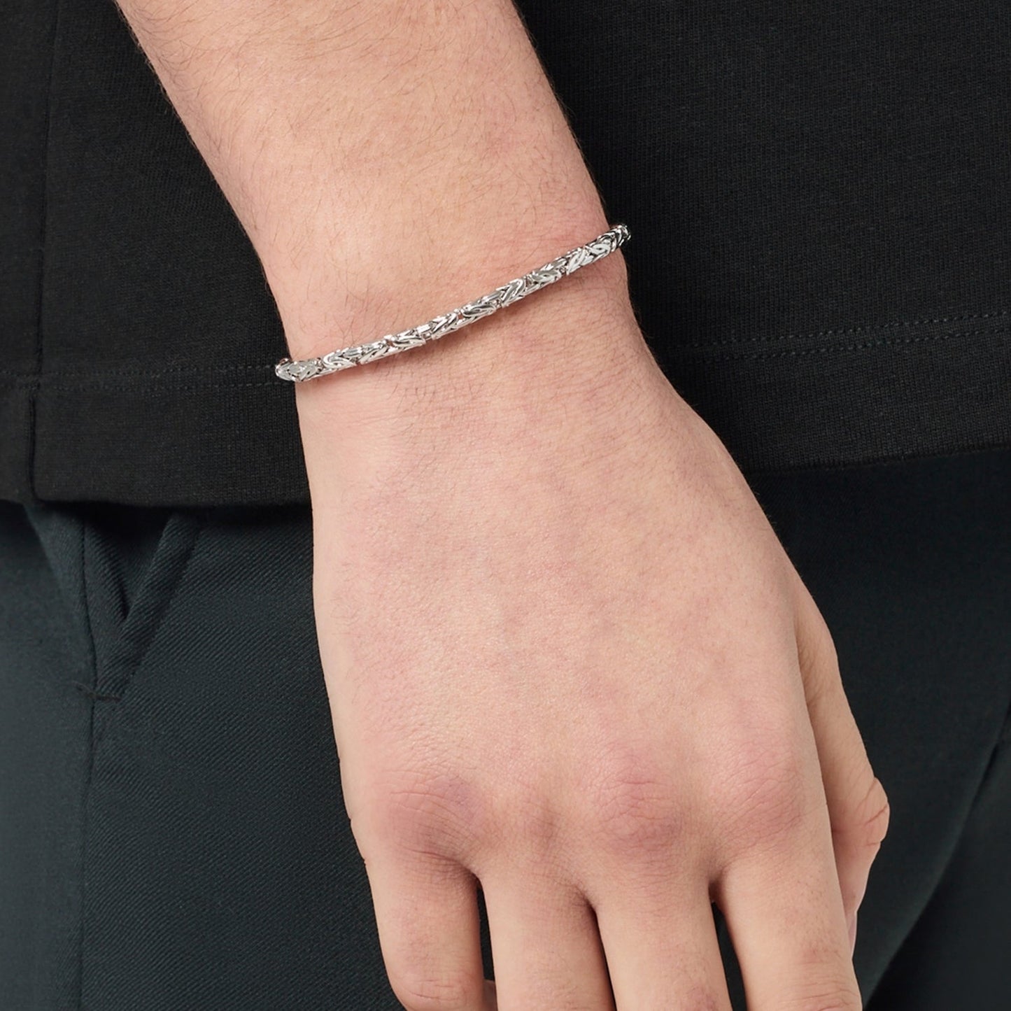 Byzantine Bracelet | Men | Gold or Silver | Statement Chain Bracelet | Steven & Levon