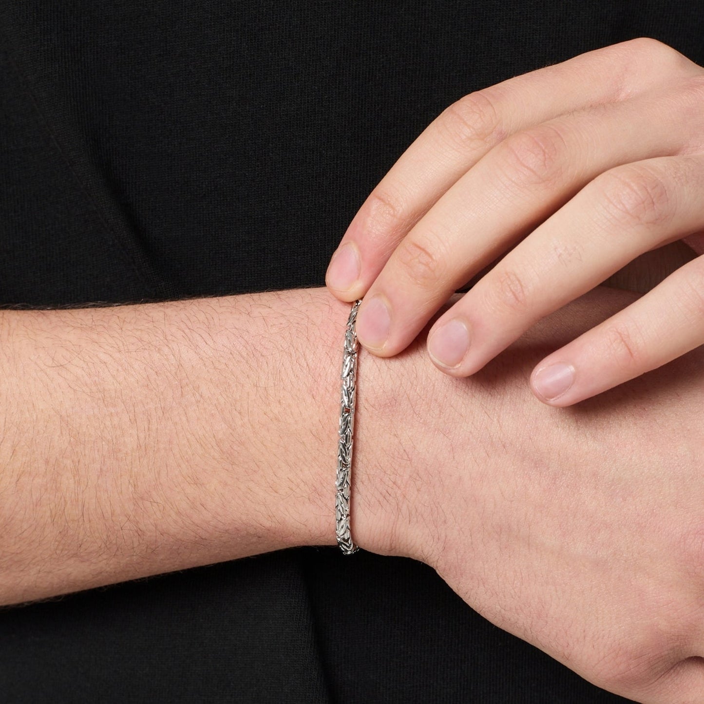 Byzantine Bracelet | Men | Gold or Silver | Statement Chain Bracelet | Steven & Levon