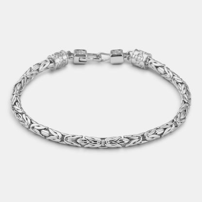 Byzantine Bracelet | Men | Gold or Silver | Statement Chain Bracelet | Steven & Levon