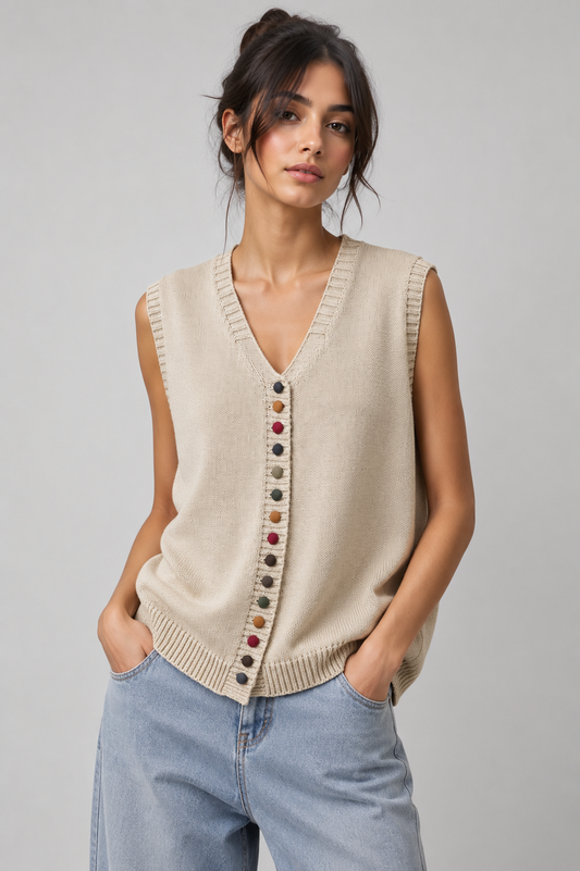 Button Front Knit Cardigan | Women | Soft Knit | Lightweight Layering | Steven & Levon