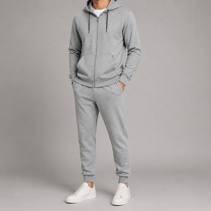 Men’s Tracksuit Set | Breathable Hoodie & Long Sleeve Jogger | Casual Sportswear | Lightweight Activewear | Steven & Levon