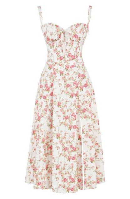 Bustier Dress | Women's Structured Midi Dress | Elegant Occasion Wear | Steven & Levon