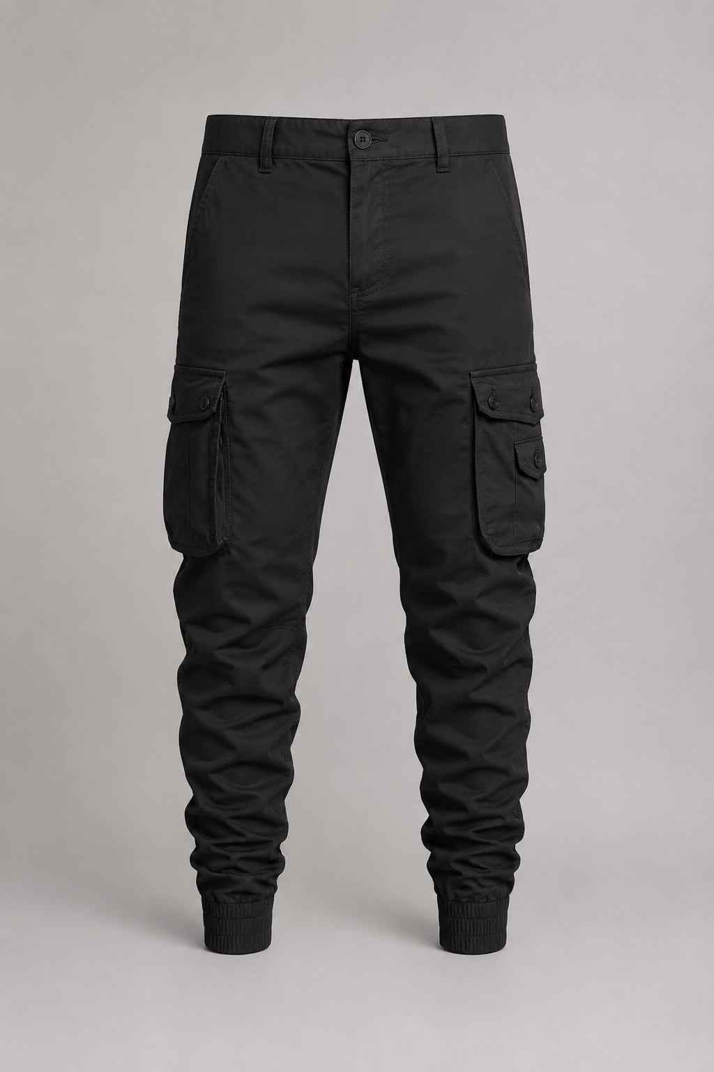 Men’s Cargo Trousers | Tapered Fit Utility Pants | Multi Pocket Cuffed Streetwear Trousers | Steven & Levon