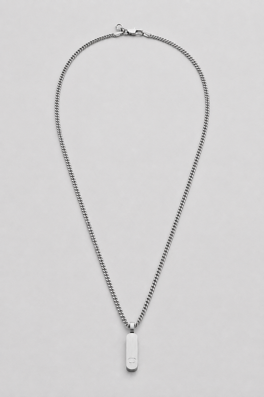 Silver Totem Pendant | Men | Stainless Steel | Symbolic Design | Statement Necklace | Steven & Levon