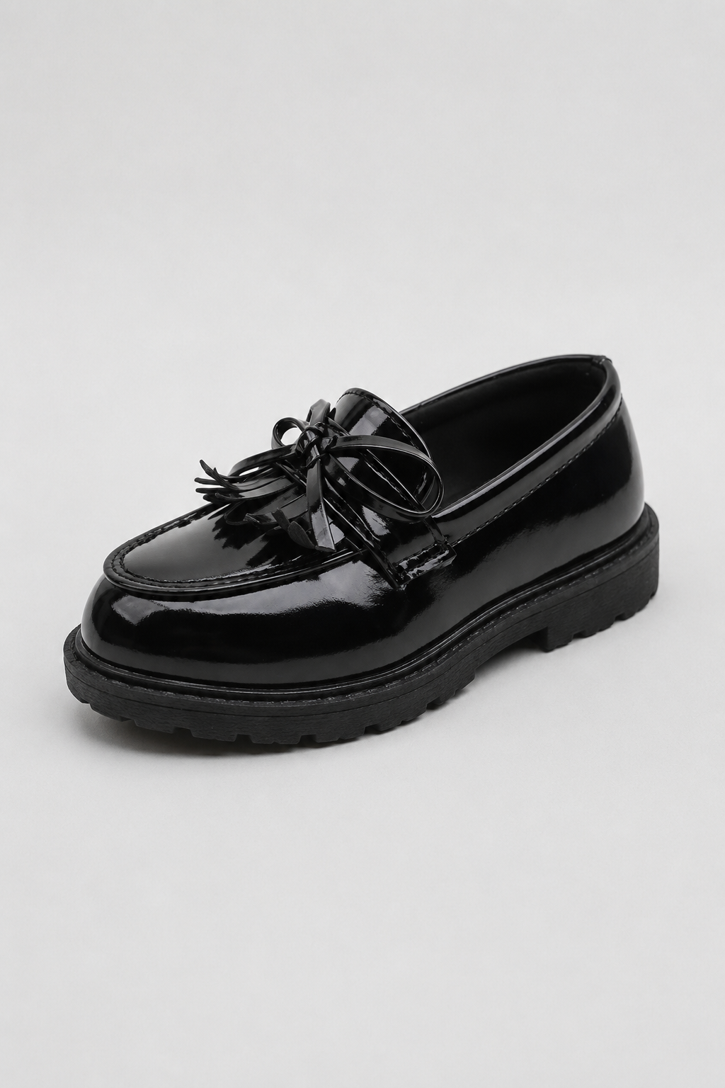 Girls Patent Leather Loafers | Tassel School Dress Shoes | Slip-On Party Shoes | Steven & Levon